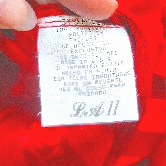 Vintage Lucie Ann II Red Slip Dress Nightgown Medium - Picture 9 of 10